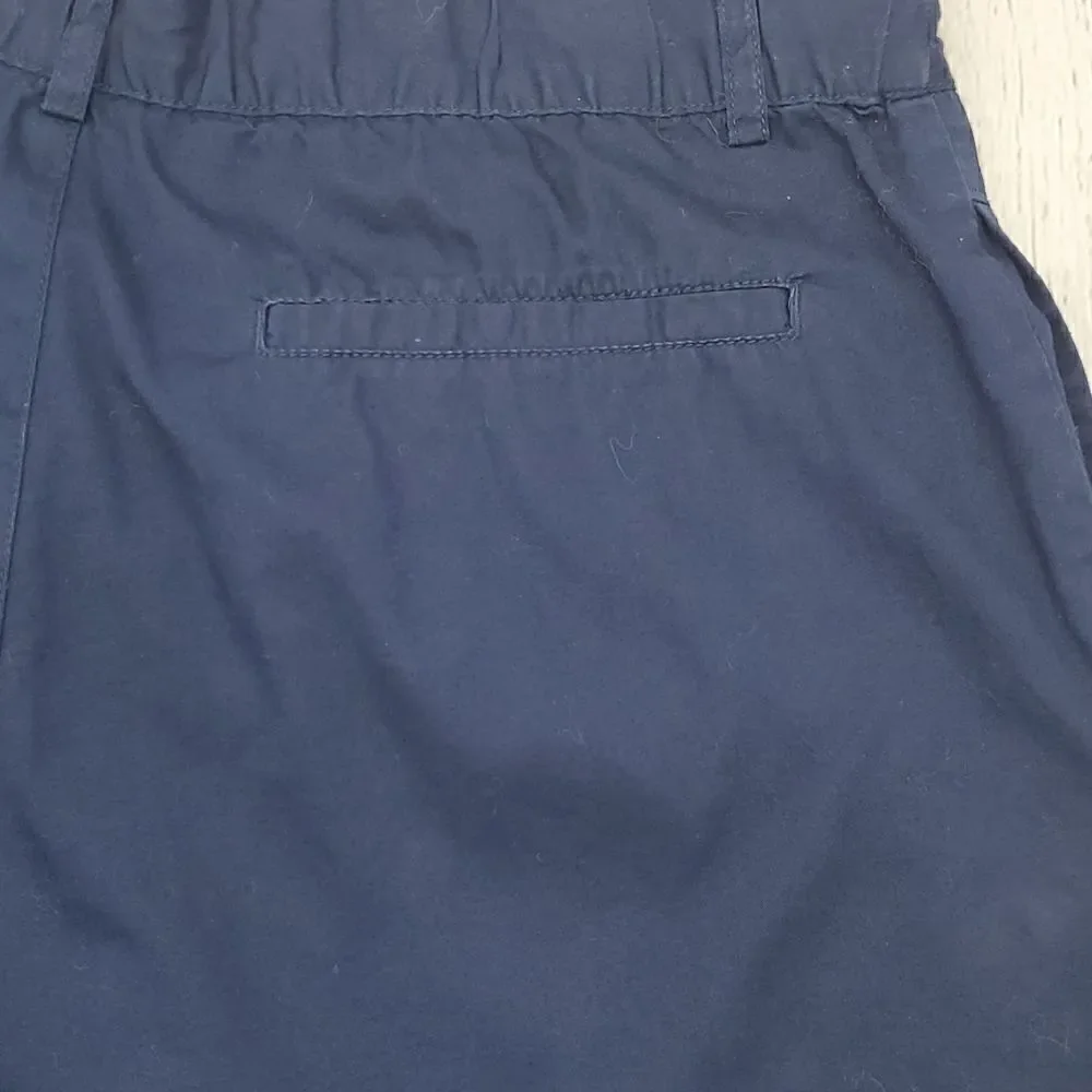 BangBang Relaxed Fit Pleated Shorts Navy Blue